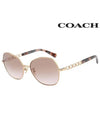 Sunglasses HC7112 9331 13 Round Metal Women - COACH - BALAAN 1