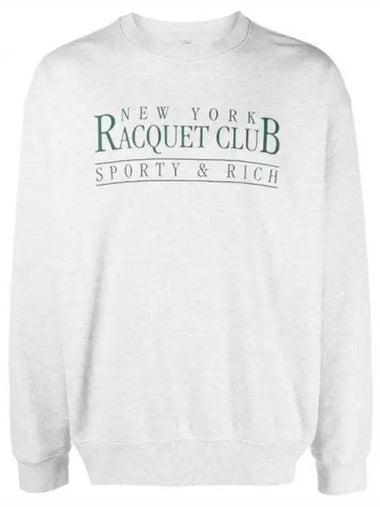 NY Racquet Club Crewneck Heather GrayForest CRAW2354HG 19 Sweatshirt - SPORTY & RICH - BALAAN 1