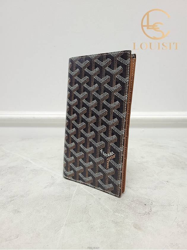 Used luxury goods Lewis It Black tan bifold long wallet - GOYARD - BALAAN 3