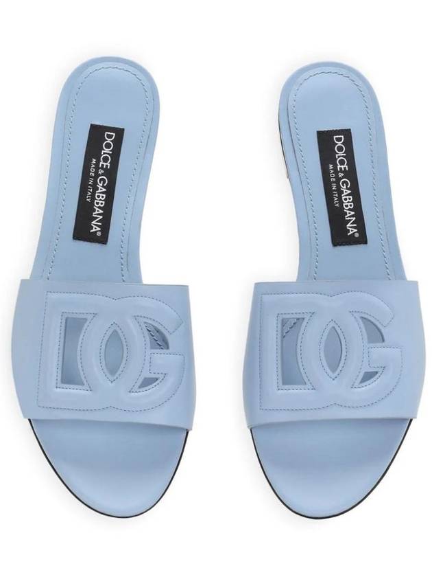 Dolce & Gabbana Slide Sandals With Embossed Logo - DOLCE&GABBANA - BALAAN 4