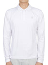 Golf wear polo brushed long sleeve t-shirt G00563 001 - HYDROGEN - BALAAN 1