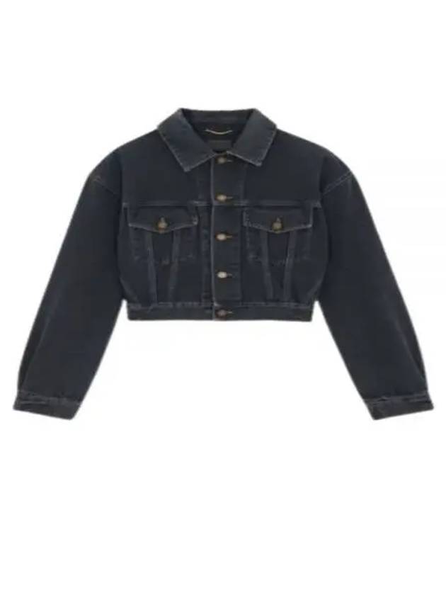 Neo 80s Denim Jacket Black - SAINT LAURENT - BALAAN 2