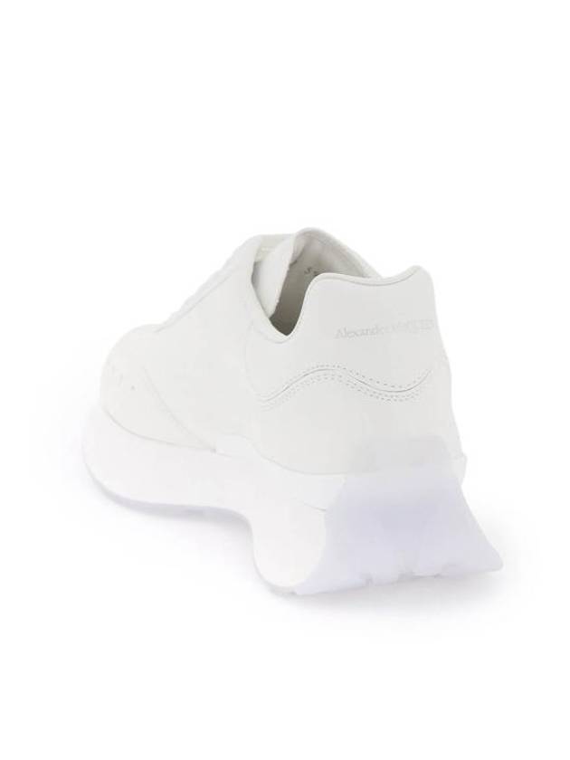 Sprint Runner Logo Low Top Sneakers White - ALEXANDER MCQUEEN - BALAAN 4