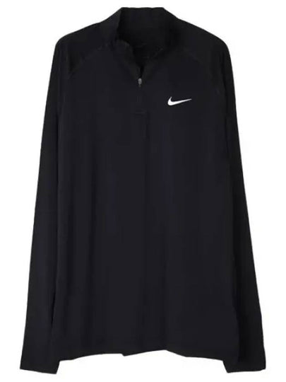 Dri Fit Ready 1/4 Zip Long Sleeve T-Shirt Black - NIKE - BALAAN 2