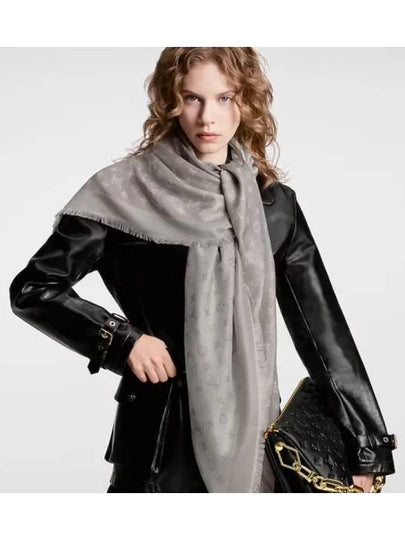 Duogram Scarf Light Grey - LOUIS VUITTON - BALAAN 2