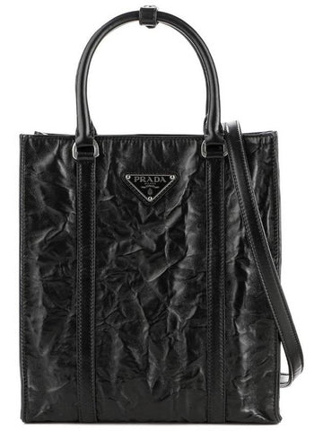 1BG458 UVL NERO Women s Wrinkle Shoulder Bag - PRADA - BALAAN 1