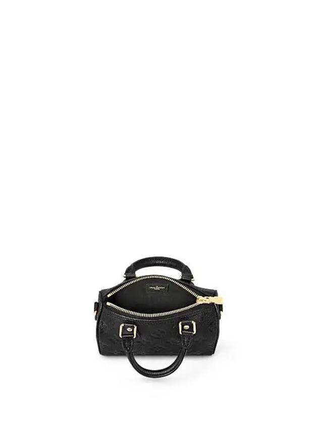 Nano Speedy Monogram Leather Tote Bag Black - LOUIS VUITTON - BALAAN 4