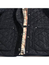 Diamond Quilted Long Nylon Jacket Black - BURBERRY - BALAAN 6