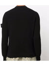 Men's Ribbed Soft Cotton Crewneck Knit Top Black - STONE ISLAND - BALAAN 5