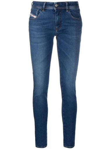 Women 2018 Slandy Low Super Skinny Jeans Medium Blue - DIESEL - BALAAN 1