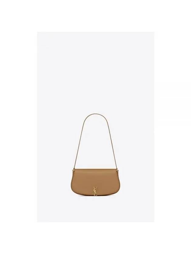 Voltaire Box Half-moon Shoulder Bag Dark Cork - SAINT LAURENT - BALAAN 1