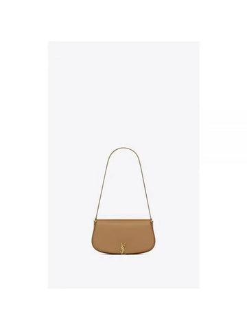 Voltaire Box Half-moon Shoulder Bag Dark Cork - SAINT LAURENT - BALAAN 1