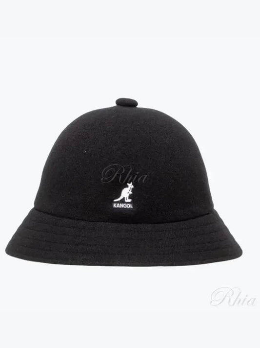 K3451 Black Casual Wool Bucket Hat - KANGOL - BALAAN 1