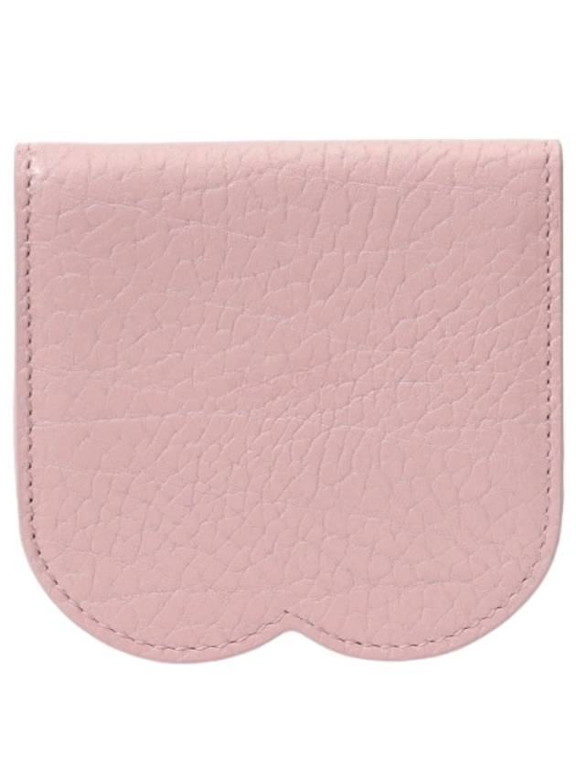 Folding Leather Card Wallet Pink - BURBERRY - BALAAN 3