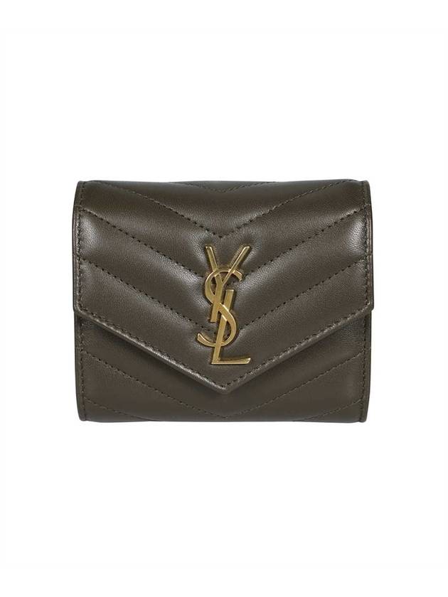 Monogram Multi-Fold Half Wallet Green - SAINT LAURENT - BALAAN 2