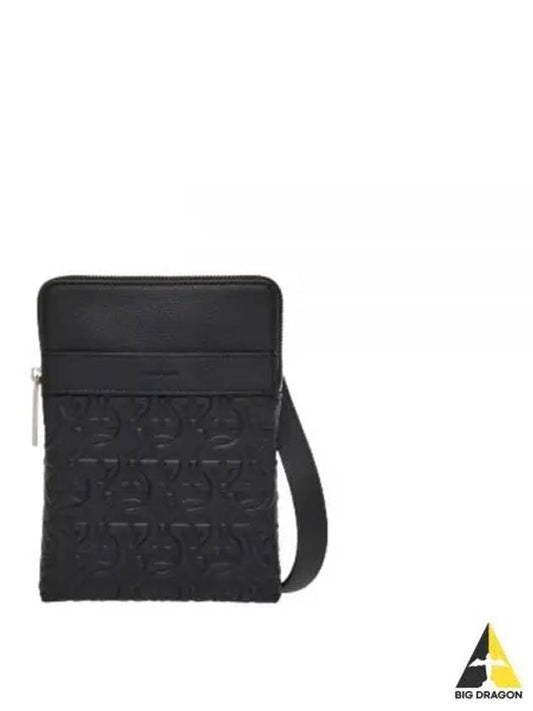 North-South Gancini Cross Bag Black - SALVATORE FERRAGAMO - BALAAN 2