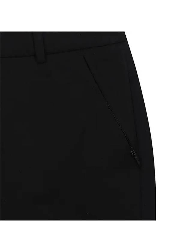 Women s padded brushed tricot reverse bootcut pants 5134LXWP BLACK - BLACK&WHITE - BALAAN 3