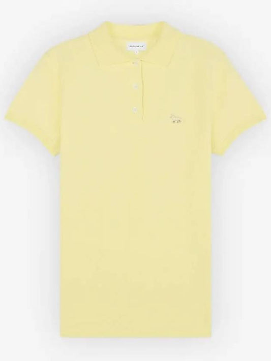 Baby Fox Patch Regular Polo Shirt Yellow - MAISON KITSUNE - BALAAN 2