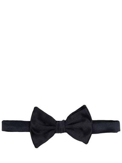 Men's Silk Bow Tie Blue - EMPORIO ARMANI - BALAAN 2