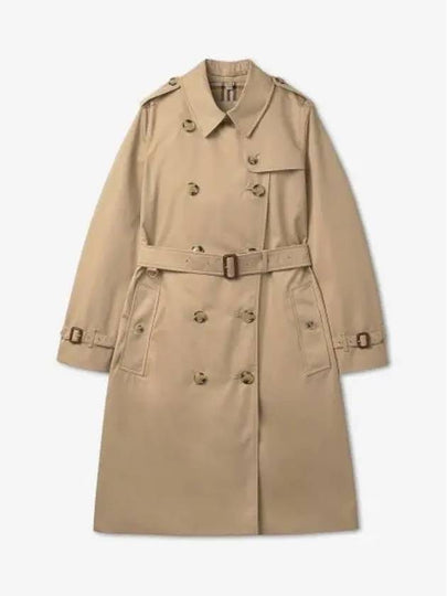 Kensington Heritage Cotton Trench Double Coat Beige - BURBERRY - BALAAN 2