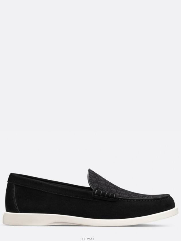 Granville Suede Loafers Black - DIOR - BALAAN 3