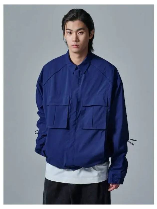 Poly Puckering Double Pocket Shirt Blue Domestic Product GM0024060444467 - JUUN.J - BALAAN 1