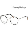 Zegna Glasses Frame EZ5182F 001 Round Frame Men Women Asian Fit - ERMENEGILDO ZEGNA - BALAAN 4