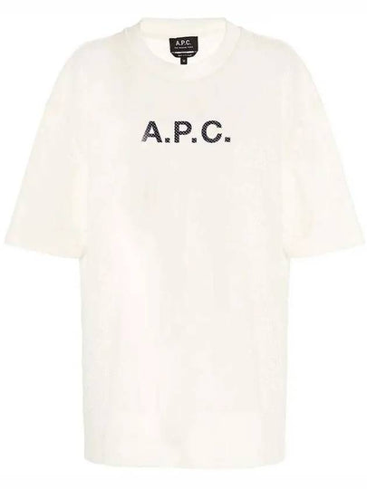 Moran Openwork Short Sleeve T-Shirt White - A.P.C. - BALAAN 2