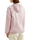 Fegeo Logo Patch Zip Up Hoodie Light Pink - MONCLER - BALAAN 5