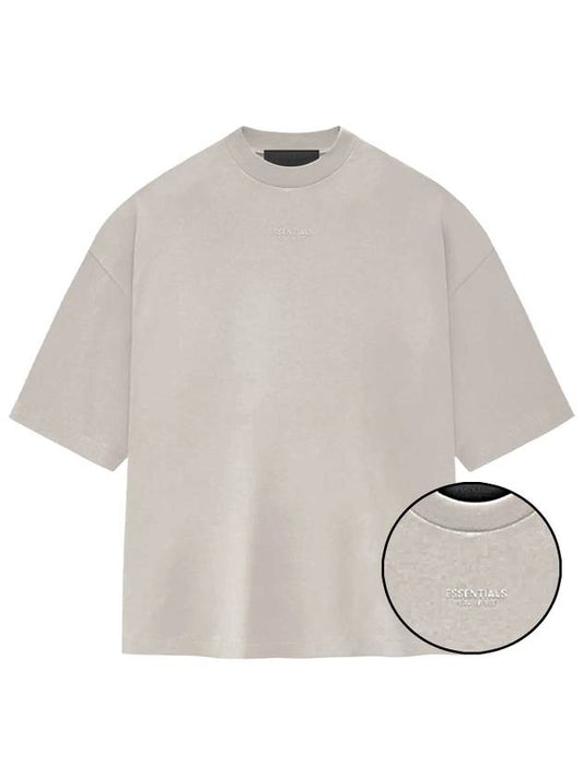 Fear of God Essentials Small Logo T Shirt Silver Men - FEAR OF GOD ESSENTIALS - BALAAN 1