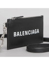 Cash Keyring Card Case Black Silver - BALENCIAGA - BALAAN 3