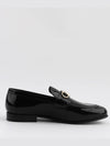 Gancini Ornament Calfskin Loafers Black - SALVATORE FERRAGAMO - BALAAN 5