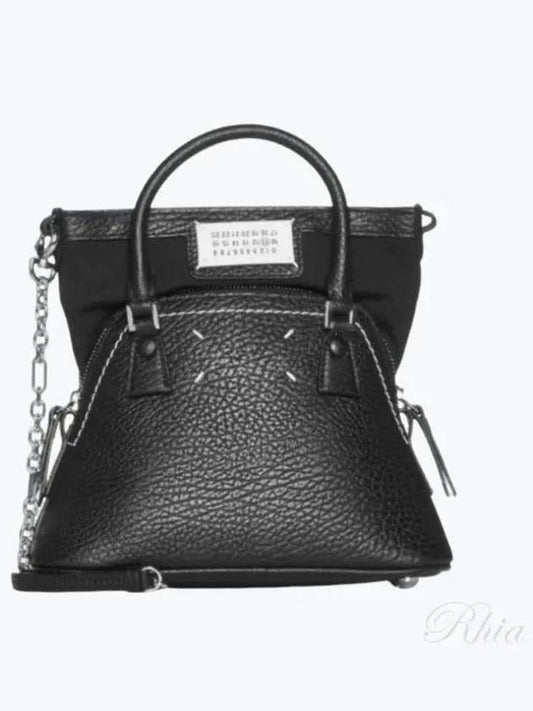 5AC Classique Micro Tote Bag Black - MAISON MARGIELA - BALAAN 2