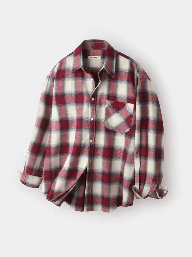 Ray check shirt red - INDUST - BALAAN 1