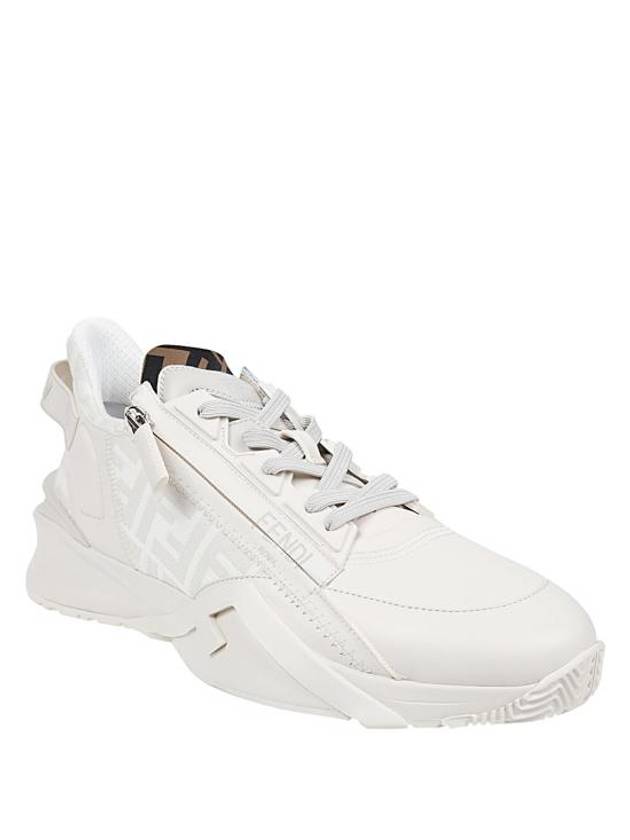 FF Motif Flow Low Top Sneakers White - FENDI - BALAAN 3