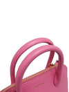 Women s 518873 Pink Leather Bill Top Tote Bag Strap - BALENCIAGA - BALAAN 11