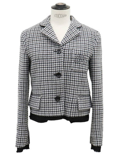 hound check jacket - MIU MIU - BALAAN 1