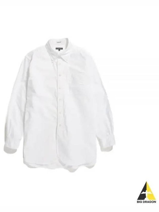 19 Century BD Shirt White Cotton Oxford 23F1A001 NQ001 ET021 Twill 19C - ENGINEERED GARMENTS - BALAAN 1