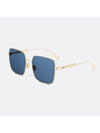 Cannage S1U Square Sunglasses Gold - DIOR - BALAAN 2