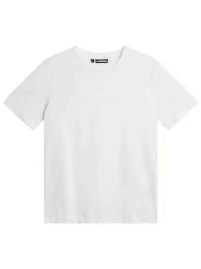 Alpha Logo Print Short Sleeve T-Shirt White - J.LINDEBERG - BALAAN 2