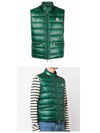 1A10700 53029 87F GUI Logo Patch Padded Vest Green Men's Jacket TJ - MONCLER - BALAAN 4