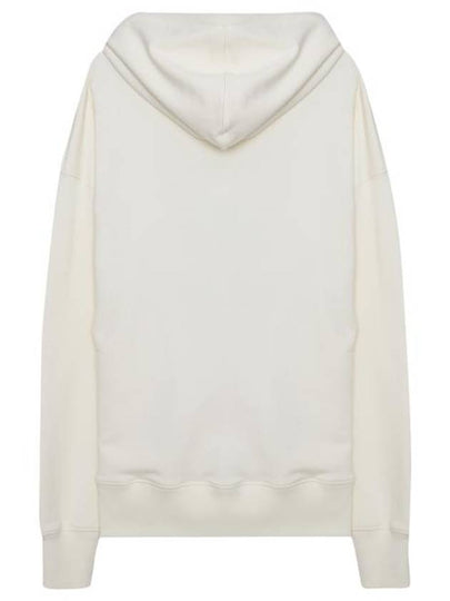 Logo Print Cotton Hoodie Ivory - MSGM - BALAAN 2