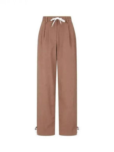 Women s Drawstring Point Stretch Pants Beige 271887 - EMPORIO ARMANI - BALAAN 1