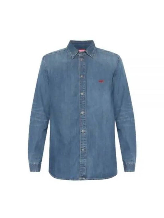 Simply Denim Long Sleeve Shirt Blue - DIESEL - BALAAN 2