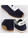 Suede Low Top Sneakers Navy - MIU MIU - BALAAN 6