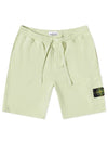 Men's Wappen Patch Bermuda Shorts Melon Green - STONE ISLAND - BALAAN 2