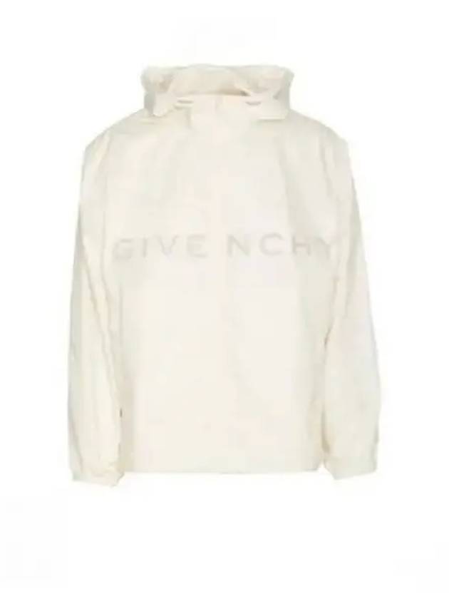 Maxi Logo Windbreaker Off White - GIVENCHY - BALAAN 2