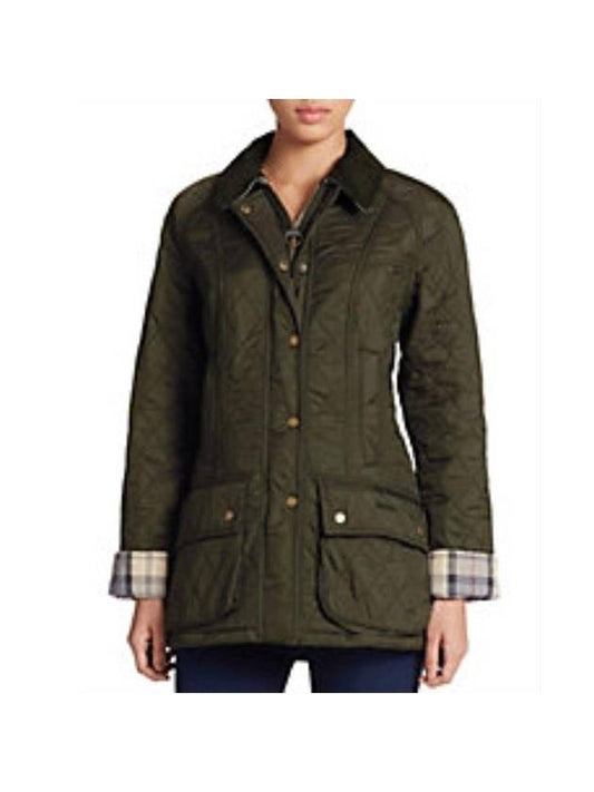 Beadnell Polar Quilt Jacket Olive - BARBOUR - BALAAN 1