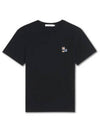 Fox Logo Patch Short Sleeve T-Shirt Black - MAISON KITSUNE - BALAAN 2