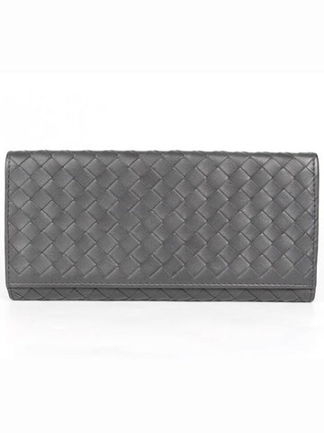 Intrecciato Continental Long Wallet Black - BOTTEGA VENETA - BALAAN 1